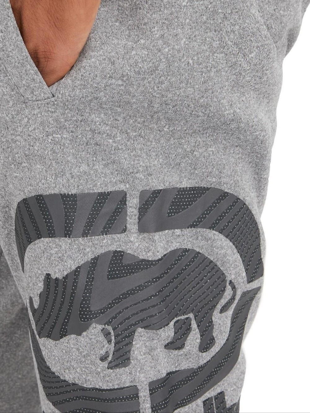 Ecko Unltd. Men's Hyper Wave Fleece Jogger Sweatpants Grey Marled Size 4XL - Picture 4 of 12